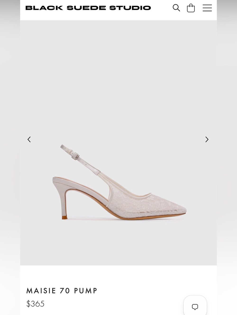 Never Worn-Maisie 70 Slingback Pump - Ivory